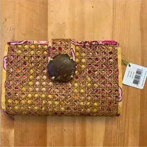 Vera Bradley Tiki Clutch Bali Gold New with tag women